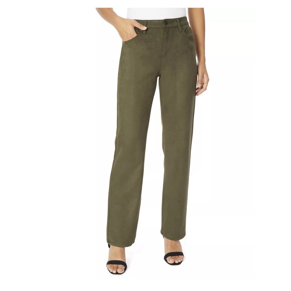 NWT Jones New York Women's 5-Pocket Straight Leg Pants Rosemary Size 14